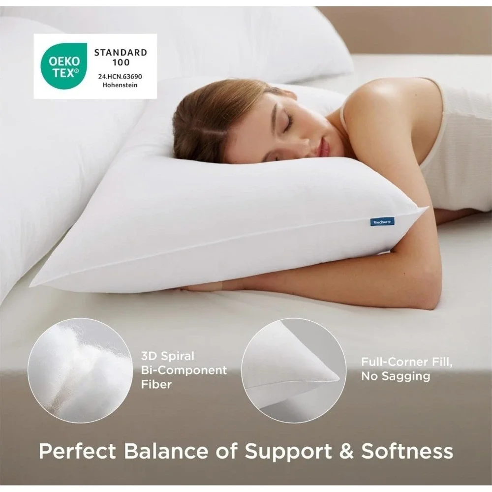 NIB Bedsure Get Cozy Pillows Standard Size 2 Pack NEW